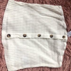 SOLD American Eagle Button up Strapless top